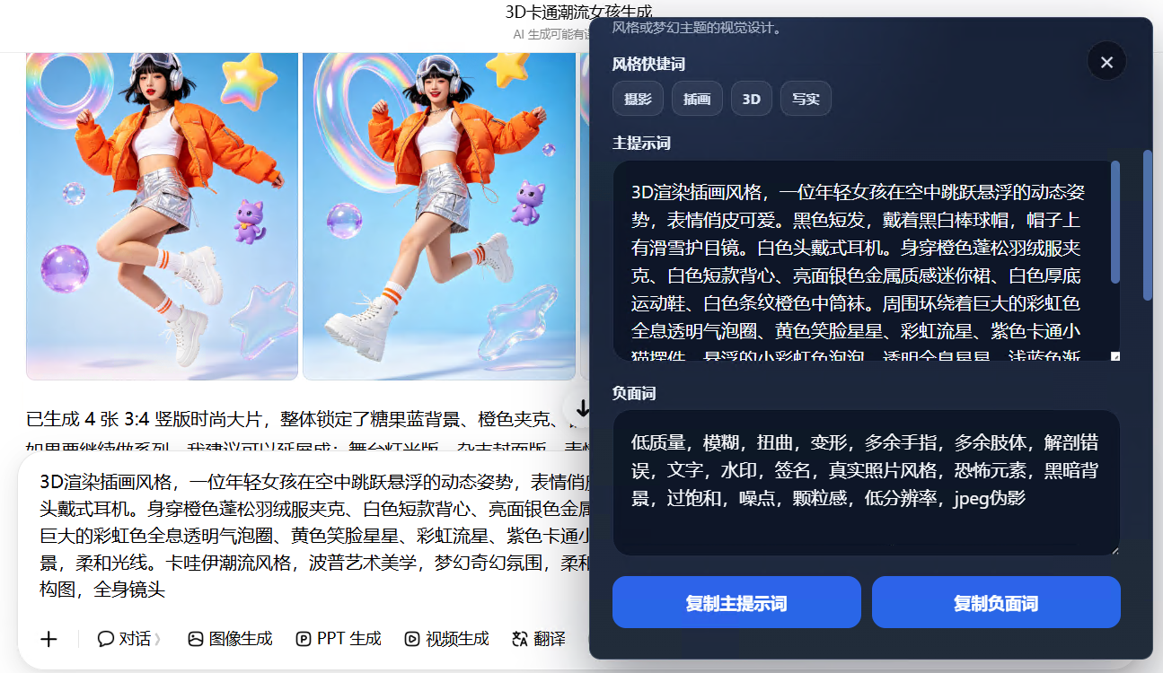 粘贴到生图工具